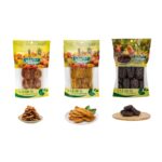 kit frutas secas 400g sapoti,caju seco+caju 200g sem adição de açúca hanjin