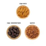 kit frutas secas 400g sapoti,caju seco+caju 200g sem adição de açúca hanjin