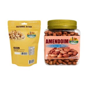 15592103310 kit castanha de caju sem sal 250g e amendoim com alho e sal 465g sem oleo hanjin.jpg