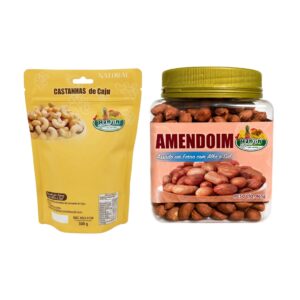 15592104917 kit castanha de caju com alho e sal 250g e amendoim com alho e sal pote 465g hanjin.jpg