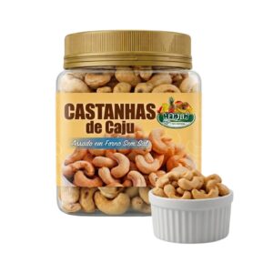 hanjin castanha de caju sem sal no pote 380g assada no forno sem Óleo