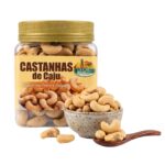 castanha de caju salgado no pote 380g assada no forno sem Óleo hanjin