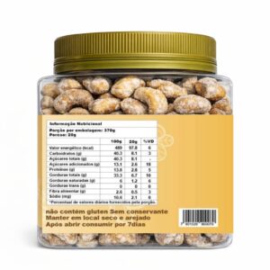 hanjin castanha de caju doce crocante crispy no pote 370g sem Óleo