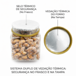 hanjin castanha de caju doce crocante crispy no pote 370g sem Óleo