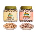 kit castanha de caju doce crocante 370g e amendoim caramelizado 350g hanjin