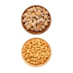 kit premium castanha de caju com alho e sal 380g e doce crocante 370g sem Óleo hanjin