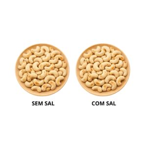 kit castanha de caju sem sal,salgado 2x250g assada sem Óleo hanjin