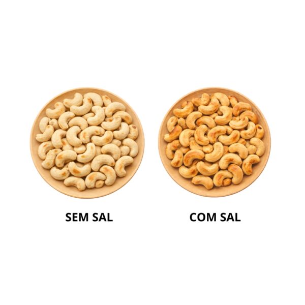 kit castanha de caju sem sal,salgado,pote 380g x2 assada sem Óleo hanjin