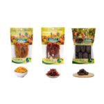 kit frutas secas goiaba,manga 100g x 2,caju 200g sem adição de açúca hanjin