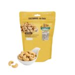 kit castanha de caju salgado,com alho e sal 250g x2 assada sem Óleo hanjin