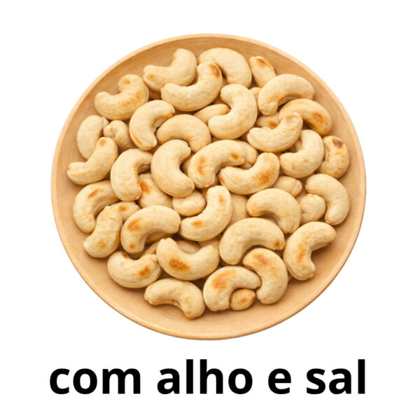 hanjin castanha de caju com alho e sal 250g assada no forno sem Óleo super crocante